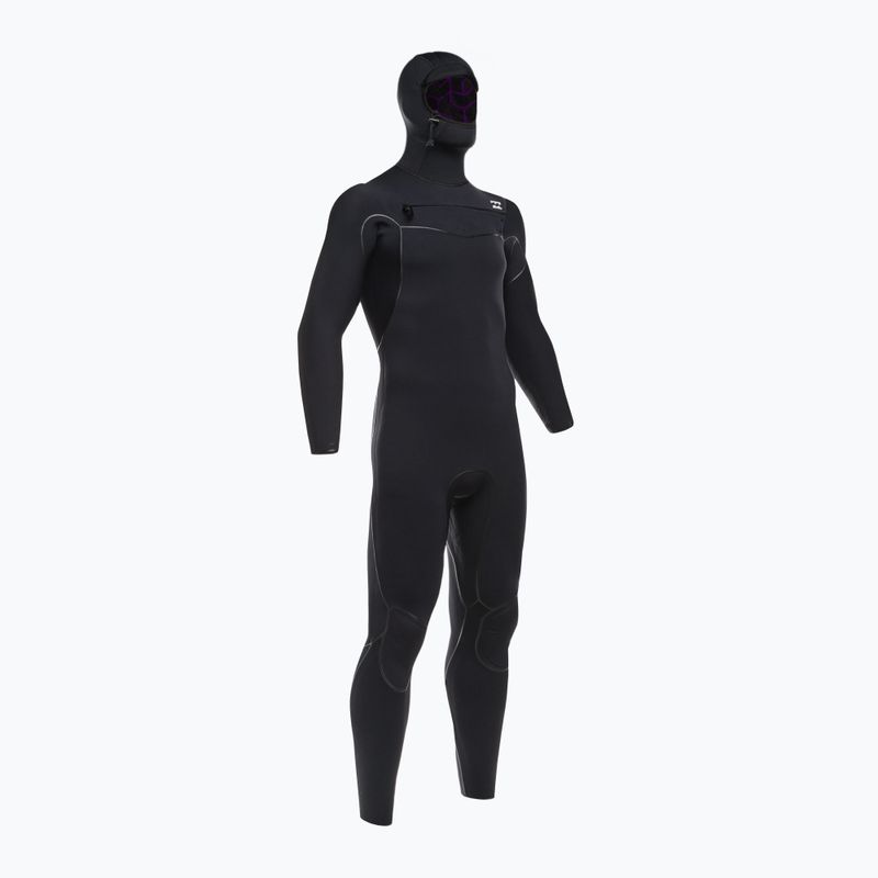 Vyriškos Billabong 5/4 Furnace Hooded CZ Full Black Plaukimo putos