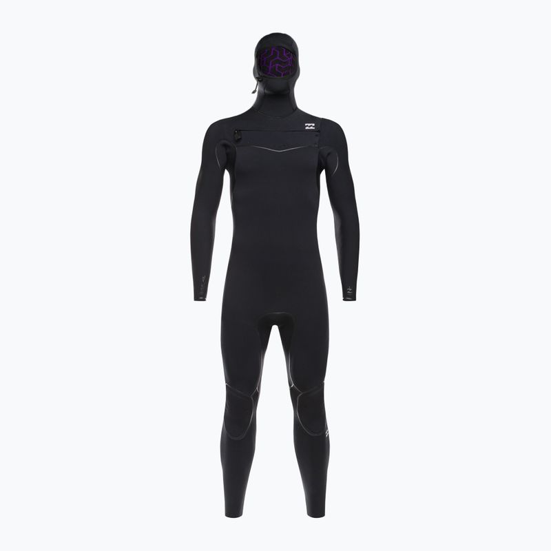Vyriškos Billabong 5/4 Furnace Hooded CZ Full Black Plaukimo putos 2