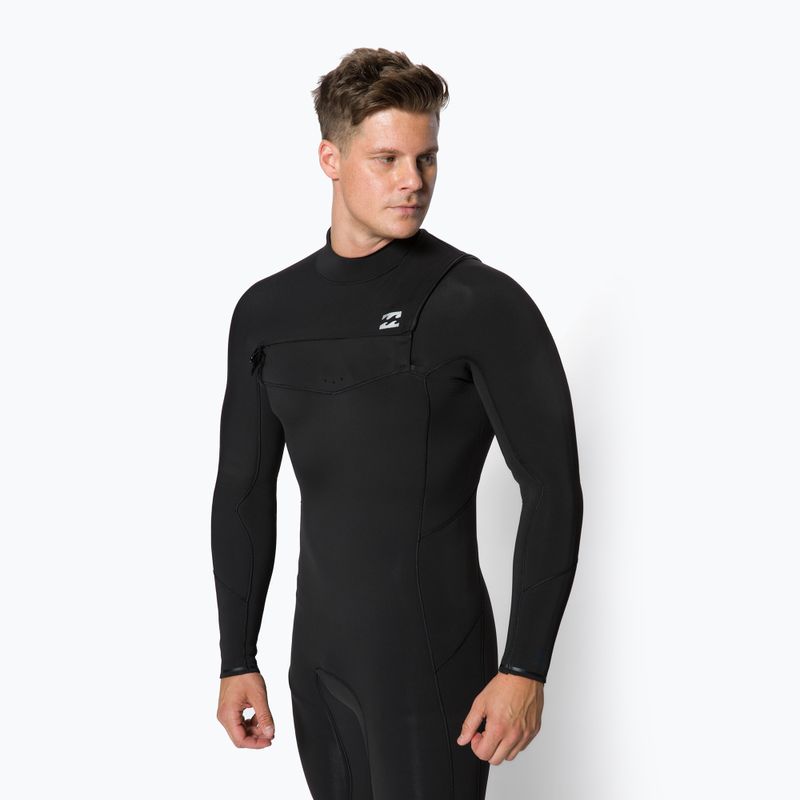 Vyriškas Billabong 5/4 Absolute CZ Full black hash foam maudymosi kostiumėlis