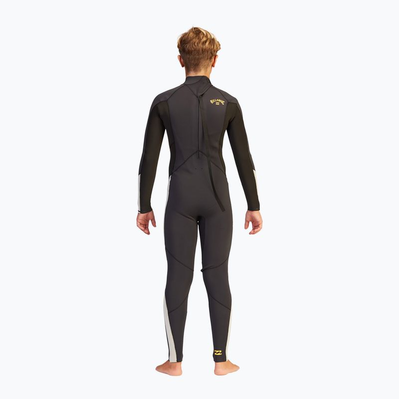 Billabong 4/3 Boys Absolute BZ Full black rock vaikiškas hidrokostiumas 3