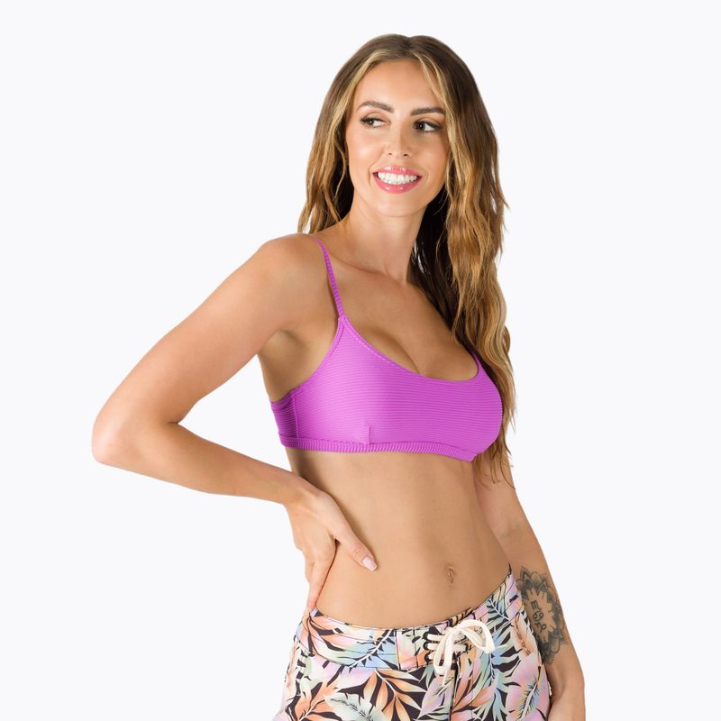 Billabong Tanlines Avery ryškiai orchidėjinis maudymosi kostiumėlio viršus