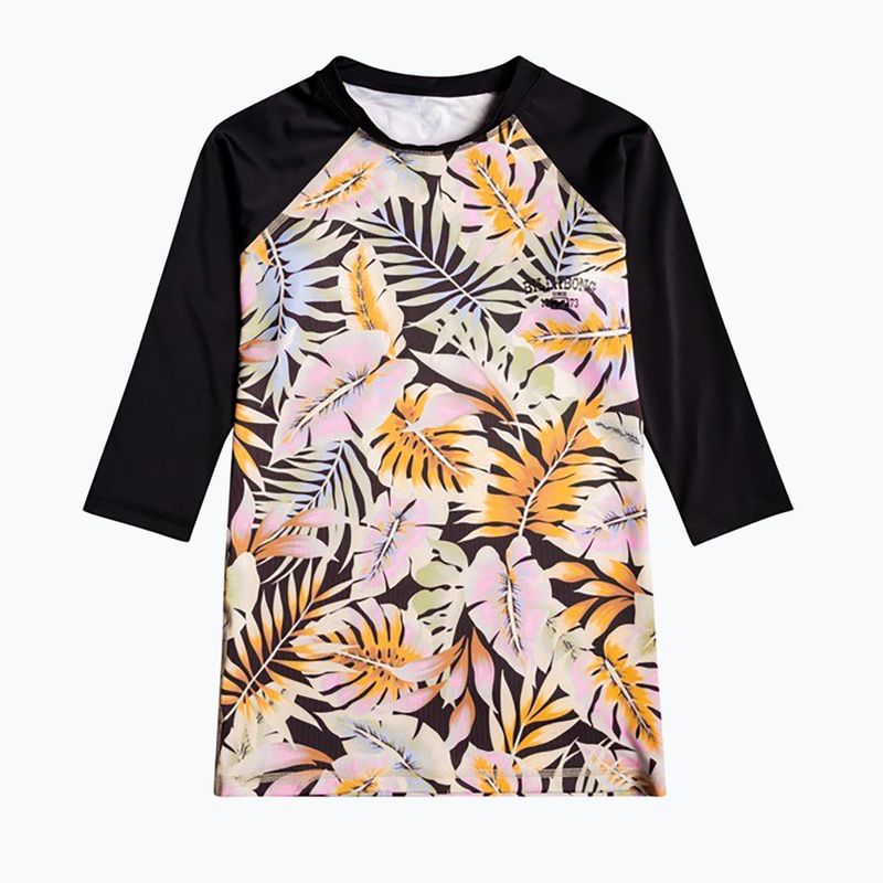 Moteriški plaukimo marškinėliai Billabong Surf Capsule black pebble