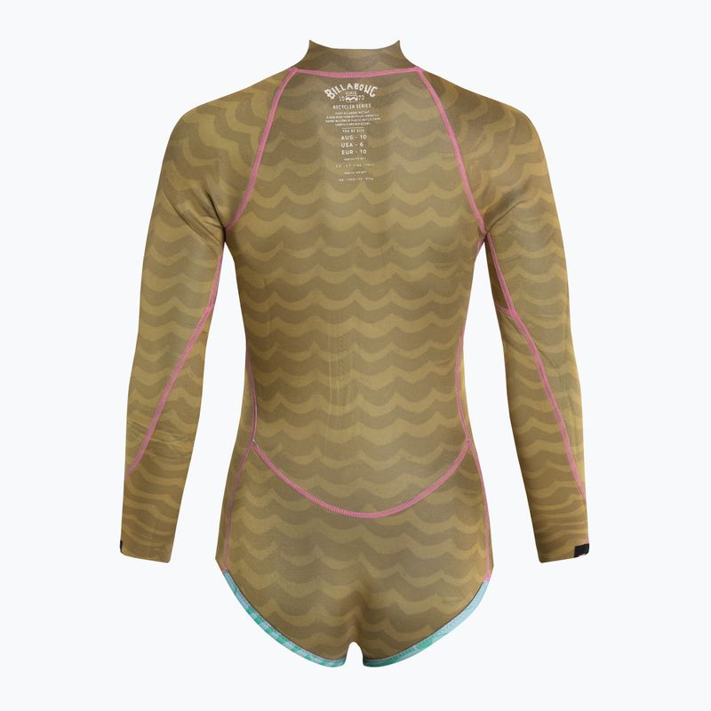 Billabong Salty Dayz LS Spring mystic multi moteriškas plaukimo hidrokostiumas 5
