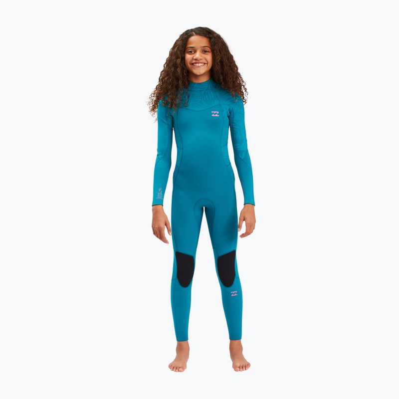 Billabong 3/2 Teen Synergy BZ FL Pilnas mėlynosios lagūnos vaikiškas hidrokostiumas