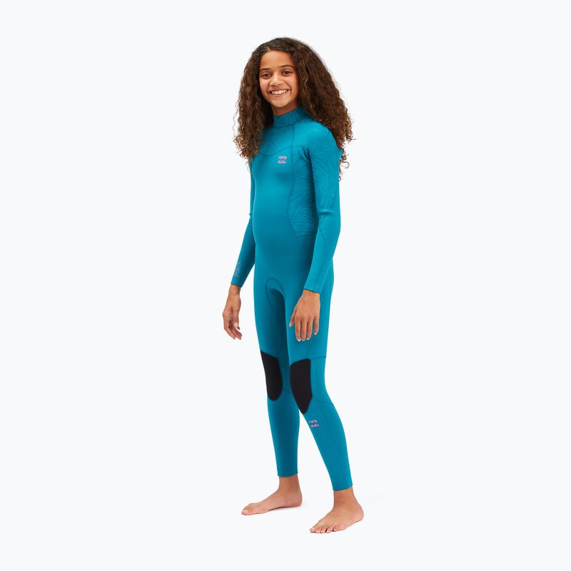 Billabong 3/2 Teen Synergy BZ FL Pilnas mėlynosios lagūnos vaikiškas hidrokostiumas 2
