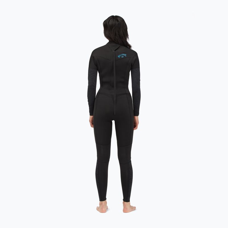 Billabong 4/3 Synergy BZ Full black palms moteriškas hidrokostiumas 7