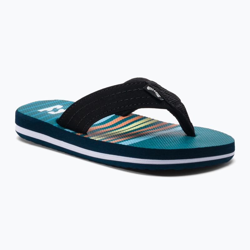 Billabong All Day Theme B teal vaikiškos šlepetės