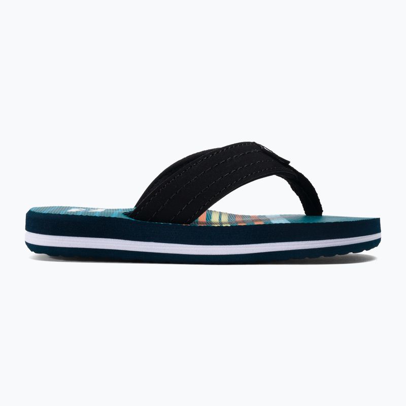 Billabong All Day Theme B teal vaikiškos šlepetės 2
