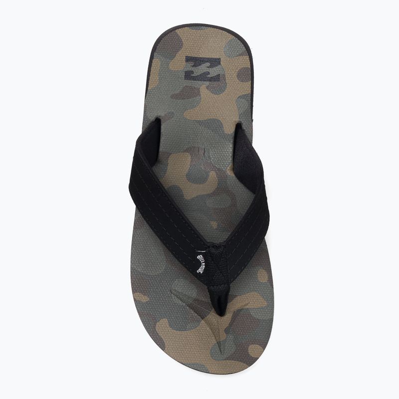Vyriškos Billabong All Day Theme camo šlepetės 6