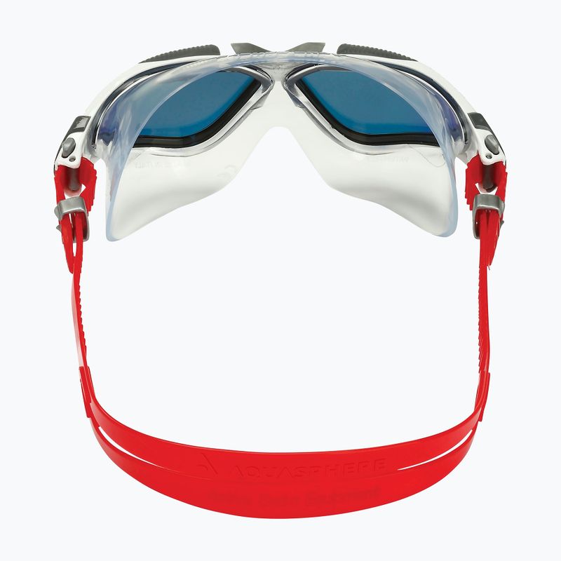 Aquasphere Vista balta/raudona plaukimo kaukė MS5050915LMR 9