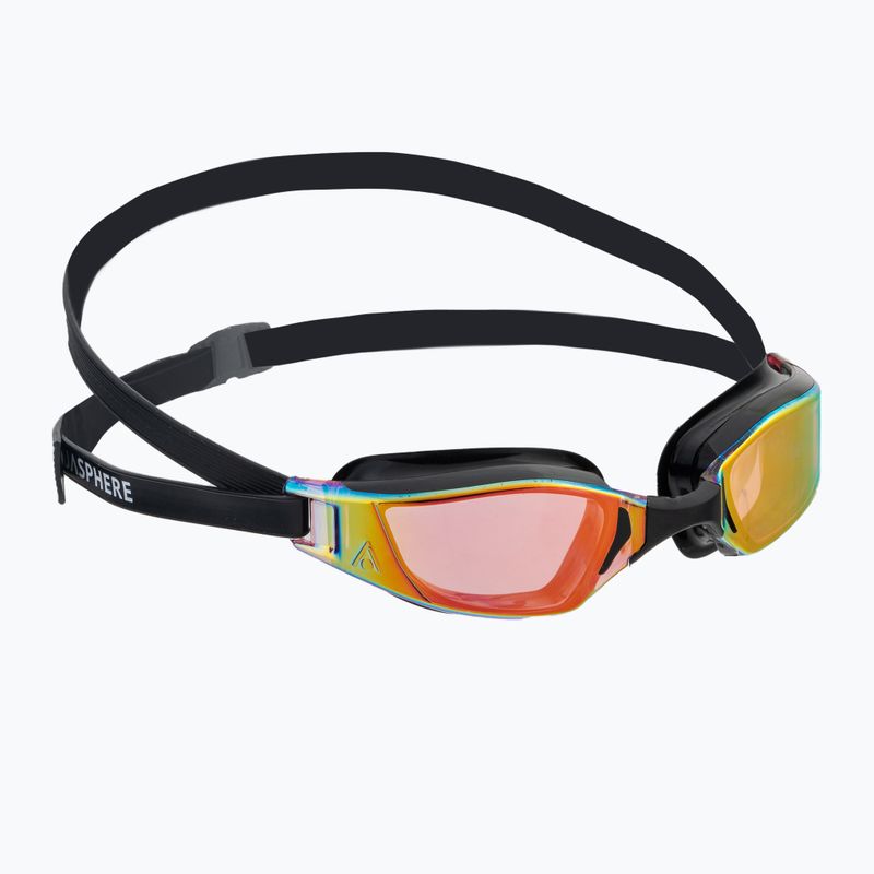 Aquasphere Xceed juodi/juodi/veidrodiniai raudoni plaukimo akiniai EP3030101LMR