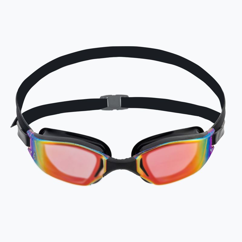 Aquasphere Xceed juodi/juodi/veidrodiniai raudoni plaukimo akiniai EP3030101LMR 2