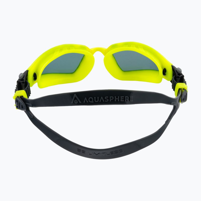 Aquasphere Kayenne Pro 2022 geltoni/geltoni/tamsūs plaukimo akiniai 5