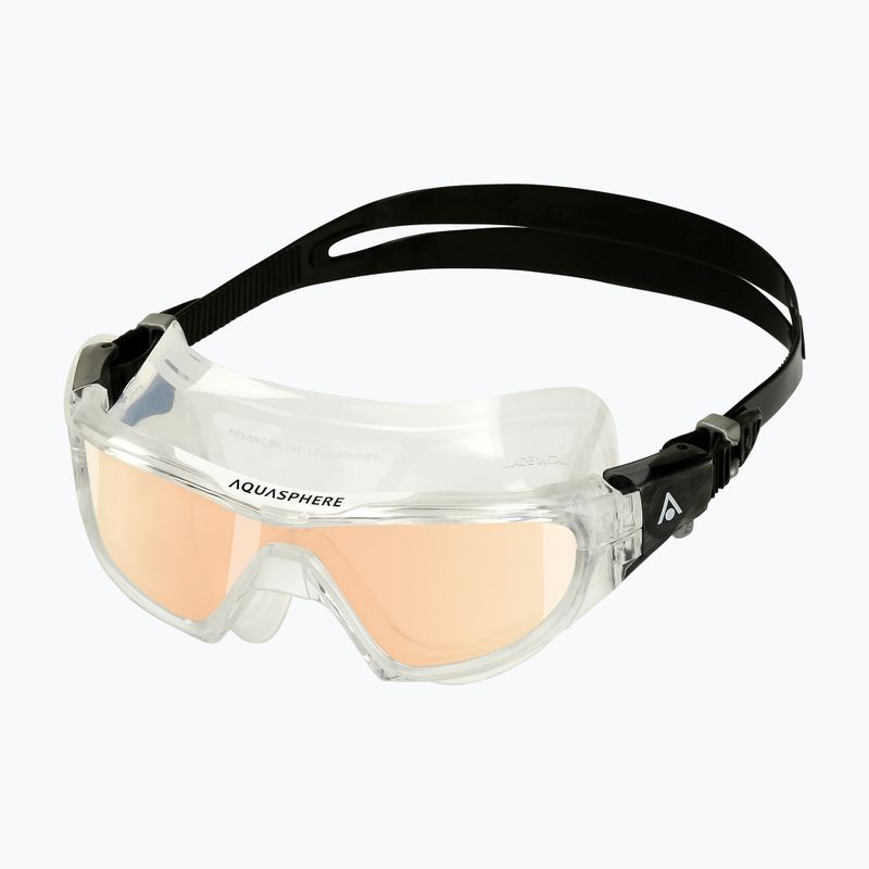 Aquasphere Vista Pro skaidri/juoda plaukimo kaukė MS5040001LMI 6