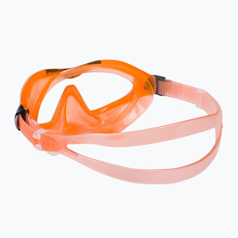 Aqualung Mix oranžinė/juoda vaikiška nardymo kaukė 4