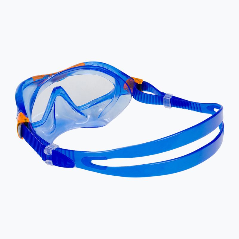 Aqualung Mix Combo vaikiškų šniurkštukų rinkinys mėlyna/oranžinė 5