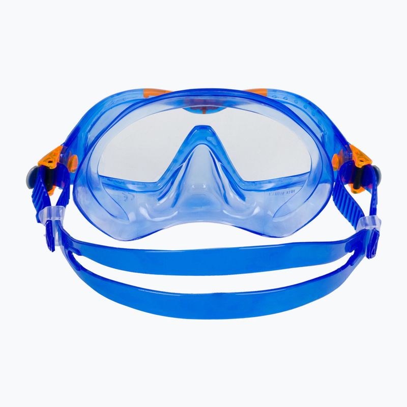 Aqualung Mix Combo vaikiškų šniurkštukų rinkinys mėlyna/oranžinė 6