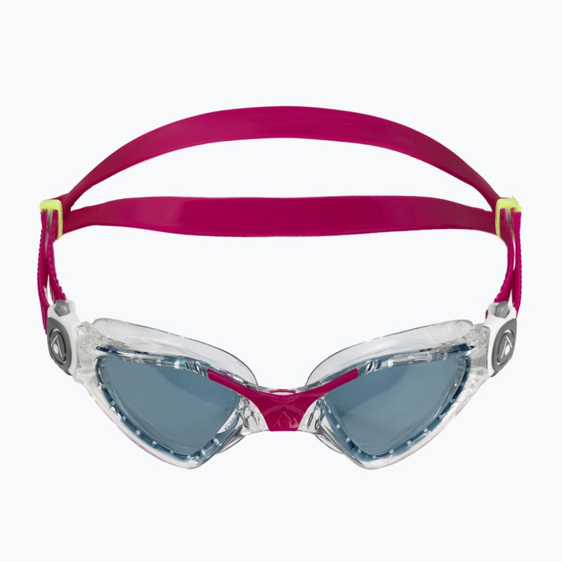 Aquasphere Kayenne Compact skaidrūs / aviečių spalvos vaikiški plaukimo akiniai 2