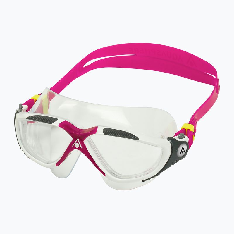 Plaukimo kaukė Aquasphere Vista white/raspberry/lenses clear 2