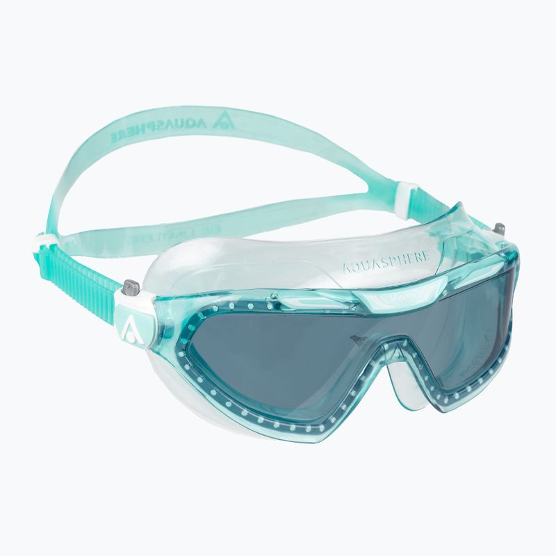 Aquasphere Vista Xp tamsinta žalia plaukimo kaukė MS5643535LD