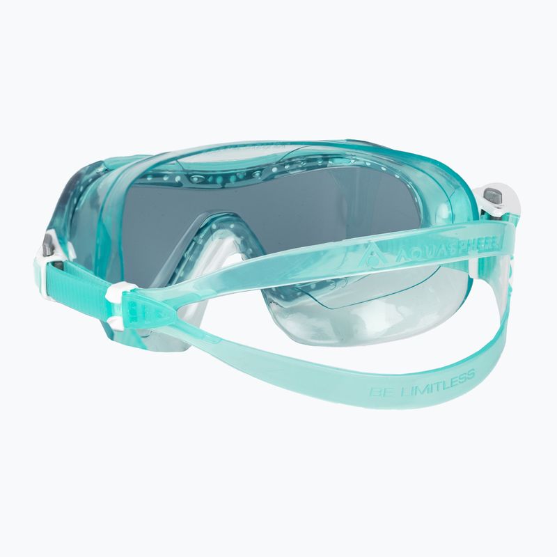 Aquasphere Vista Xp tamsinta žalia plaukimo kaukė MS5643535LD 4