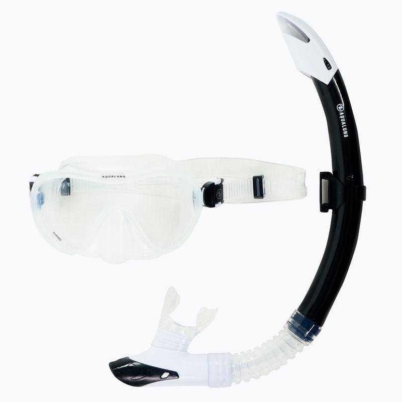 Paviršinio nardymo rinkinys Aqualung Combo Nabul kaukė + vamzdelis silver/mirror