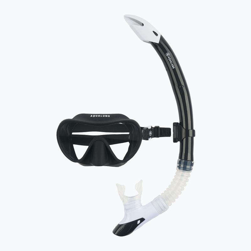 Paviršinio nardymo rinkinys Aqualung Combo Nabul kaukė + vamzdelis black