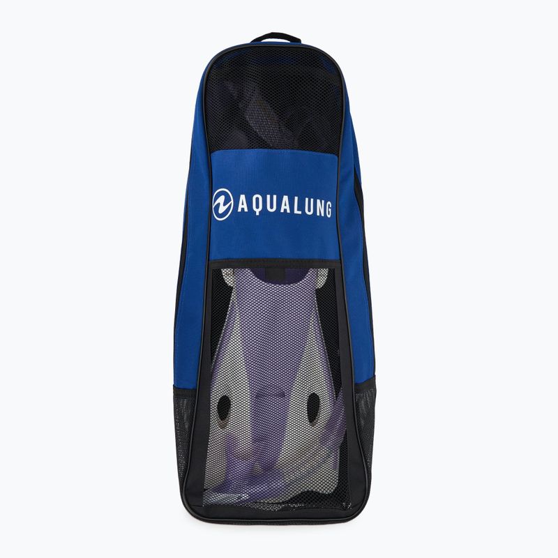 Paviršinio nardymo rinkinys Aqualung Nabul kaukė + vamzdelis + pelekai translucid purple 13