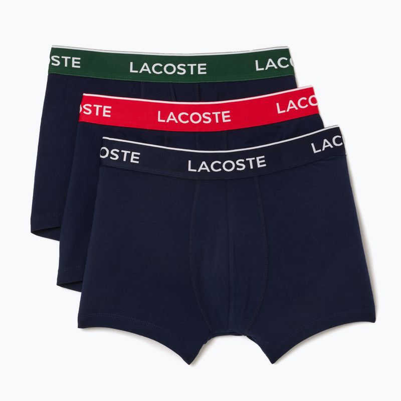 Trumpikės Lacoste 5H3401 3 pary navy blue/green/red/navy