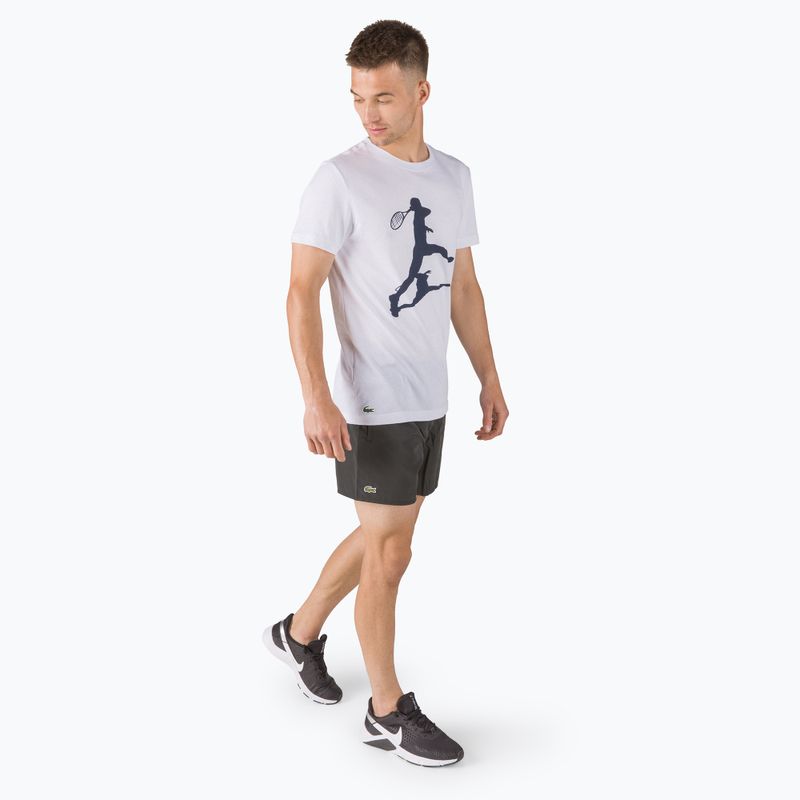 Lacoste marškinėlių + kepurės + medvilninio maišelio rinkinys baltas TH6661 2