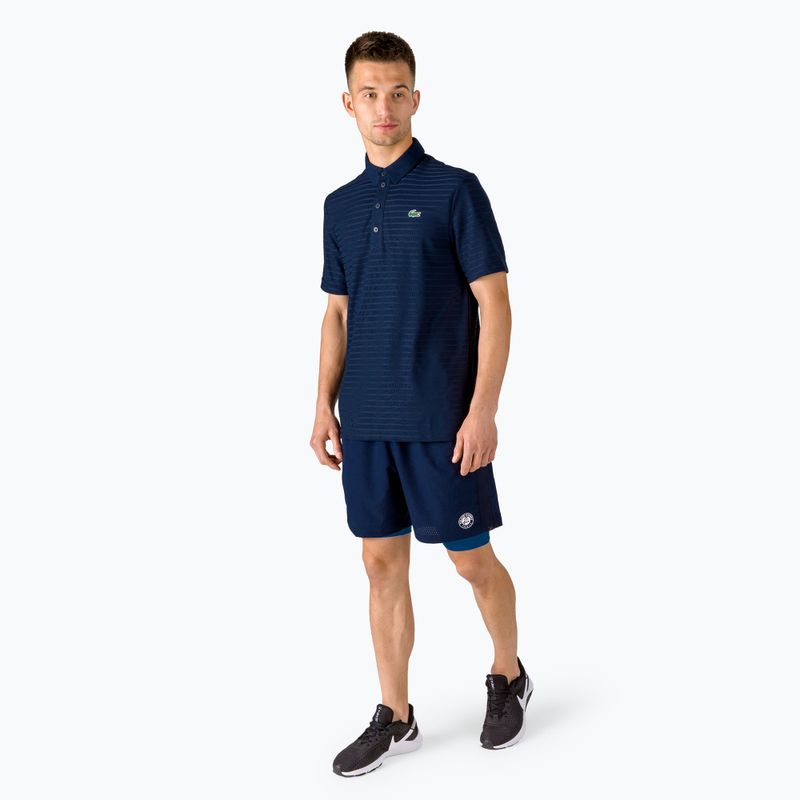 Lacoste vyriški teniso šortai tamsiai mėlyni GH0965 2