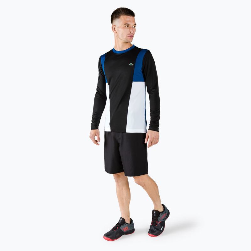 Lacoste vyriški teniso marškinėliai juodi TH0831 2