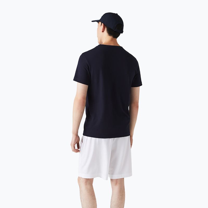Lacoste vyriški marškinėliai tamsiai mėlyni TH2042 3
