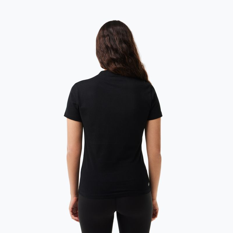 Moteriški marškinėliai Lacoste TF9246 black 2