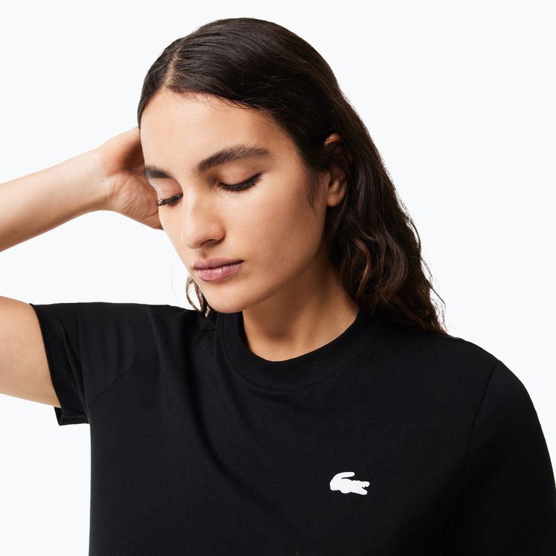 Moteriški marškinėliai Lacoste TF9246 black 3