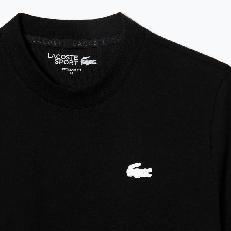 Moteriški marškinėliai Lacoste TF9246 black 5