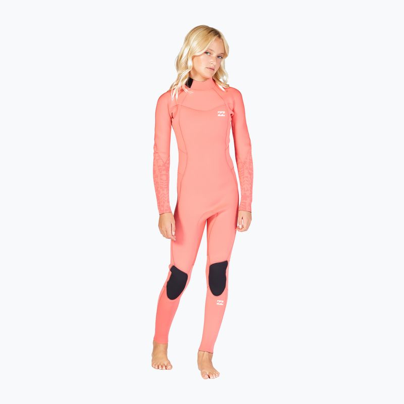 Billabong 4/3 Teen Synergy BZ vintage coral vaikiškos plaukimo putos