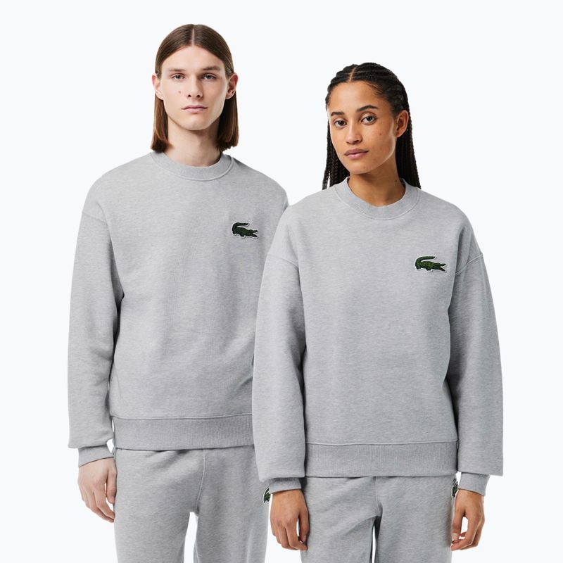 "Lacoste" SH6405 sidabrinio šino megztinis