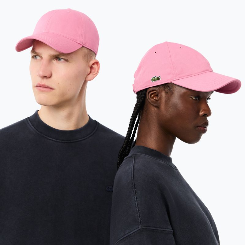 Kepuraitė su snapeliu Lacoste RK0440 reseda pink 4