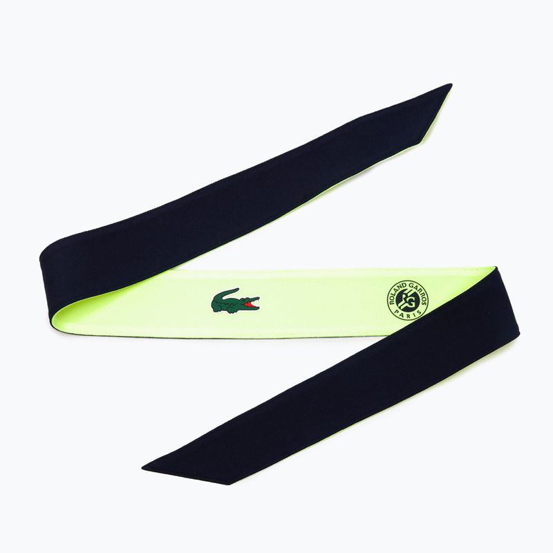 Lacoste moteriškas galvos apdangalas geltonos ir tamsiai mėlynos spalvos RL8144