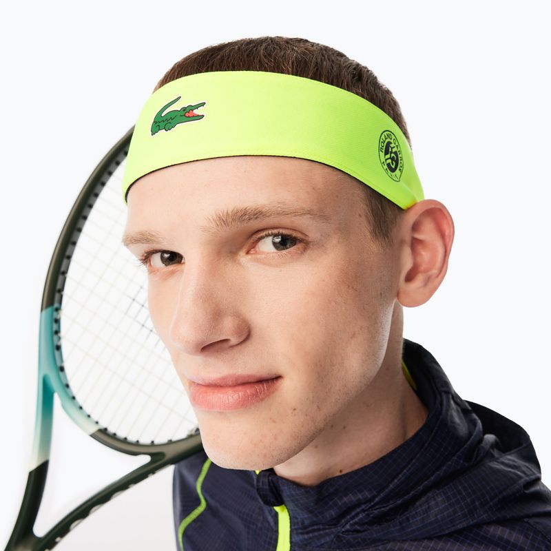 Lacoste moteriškas galvos apdangalas geltonos ir tamsiai mėlynos spalvos RL8144 3