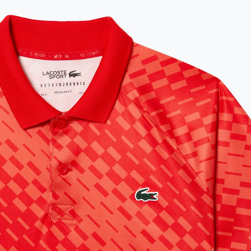 Lacoste vyriški teniso polo marškinėliai raudoni DH5174 6