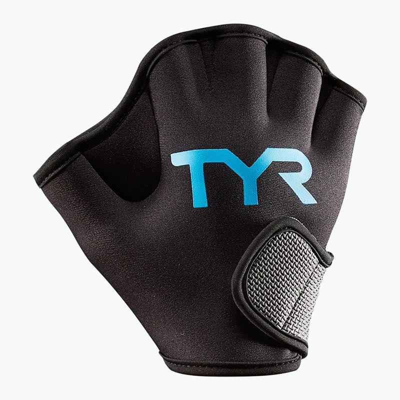 Plaukimo pirštinės TYR Aquatic Resistance black/blue