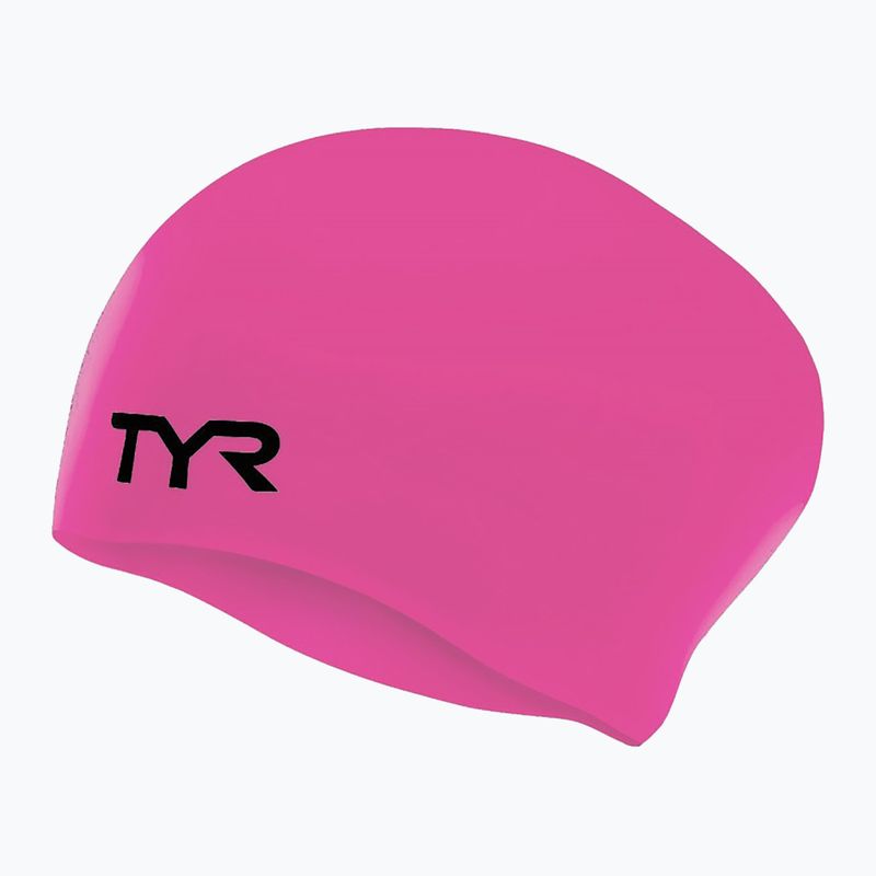 TYR Wrinkle-Free rožinė plaukimo kepuraitė LCSL_693 3