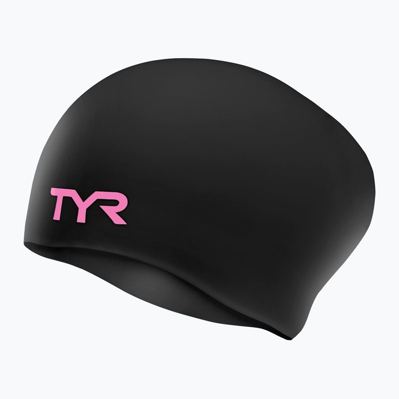 TYR Wrinkle-Free plaukimo kepuraitė juoda/rožinė LCSLB_121 3