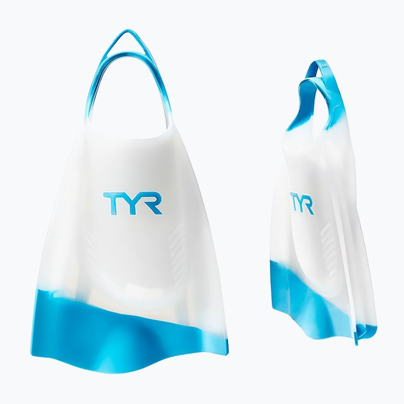 TYR Hydroblade plaukimo pelekai baltos ir mėlynos spalvos LFHYD 5
