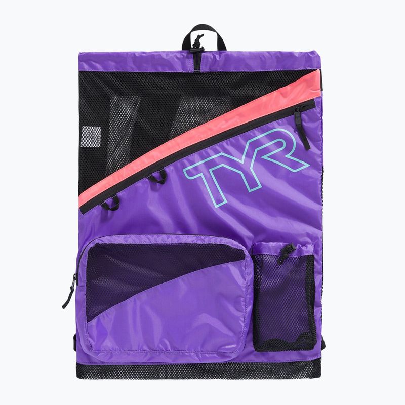 Plaukimo maišas TYR Elite Team Mesh 40 l pink / purple