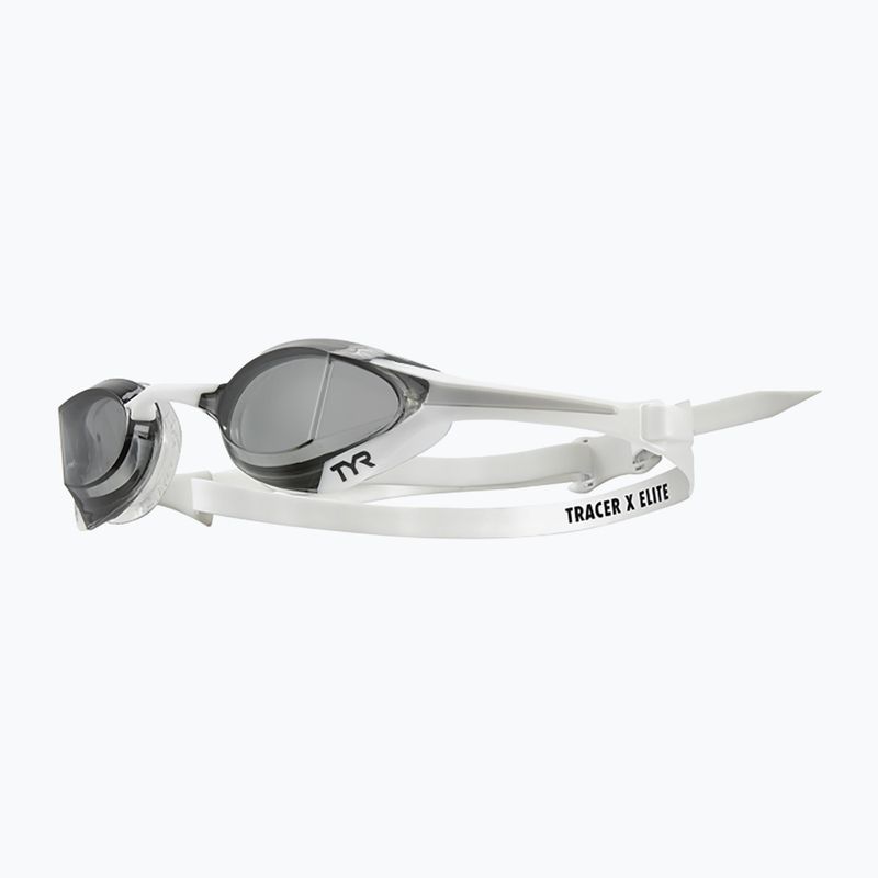TYR Tracer-X Elite Racing dūminiai/balti plaukimo akiniai LGTRXEL_072