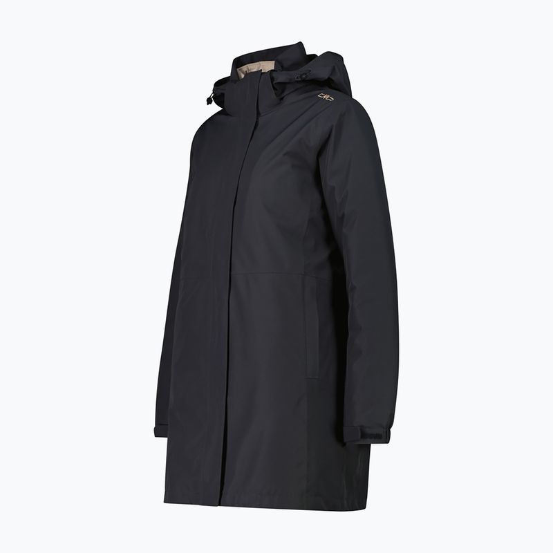 Moteriškas vandeniui atsparus paltas CMP 36Z2026D Zip Hood Parka antracite 3