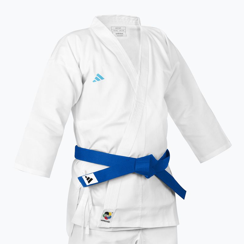 Vaikiškas karate kostiumas su diržu adidas Evolution white 4